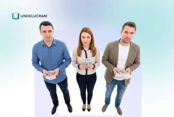 Din 100 lei plățiți de companie, românul primește 57, bulgarul 65