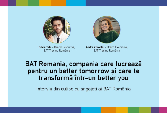 Aplică azi la compania în care vei deveni a better you for A better Tomorrow