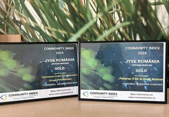 JYSK primește două distincții Gold în Community Index 2024