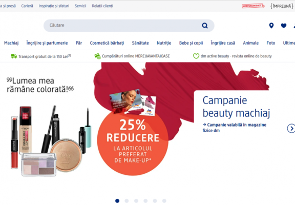 Online shop și aplicația Meindm