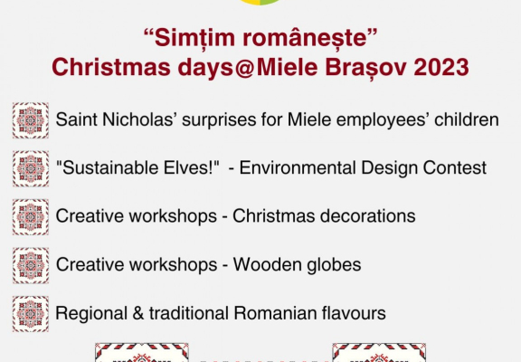 “Simțim românește”  Christmas event@Miele Brașov 2023