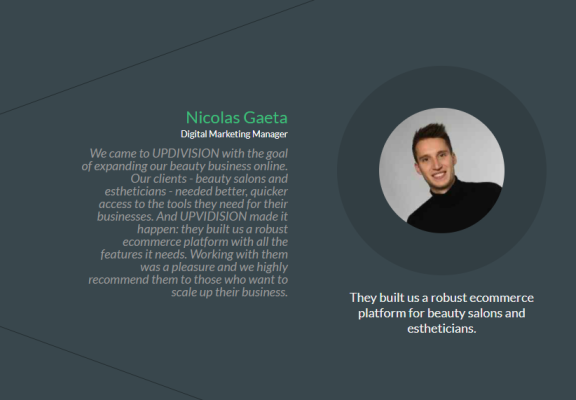 Testimonial Client - Nicolas