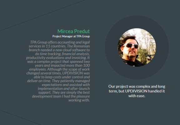 Testimonial Client - Mircea