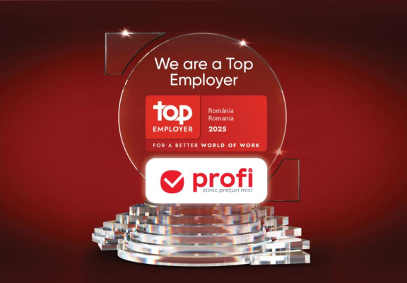 Profi, recunoscut ca Top Employer în România și în 2025