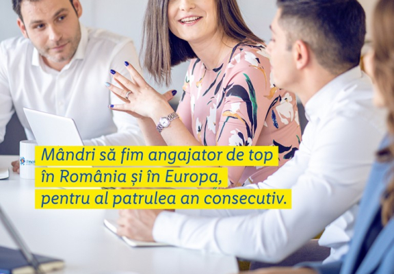Pentru al patrulea an consecutiv, Lidl România OBȚINE CERTIFICAREA „TOP EMPLOYER” ȘI își consolidează poziția de ANGAJATOR DE TOP la nivel național