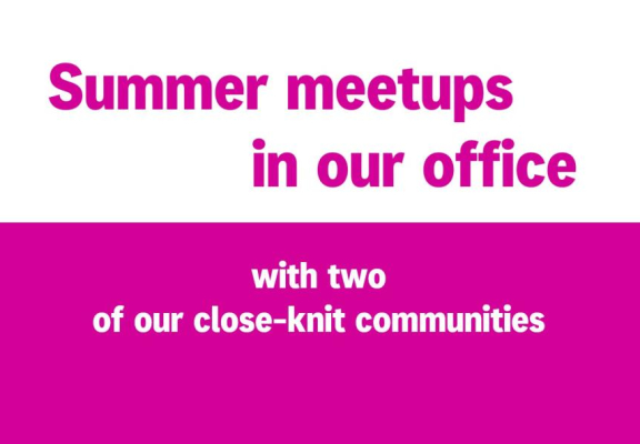 Meetups at our Bucharest office this summer