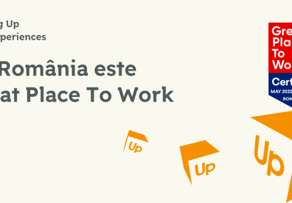 Up Romania a primit certificatul Great Place to Work®, acordat celor mai apreciate organizatii de catre angajati