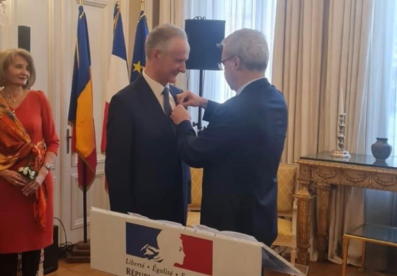 François Coste a fost decorat azi cu medalia Légion d’Honneur