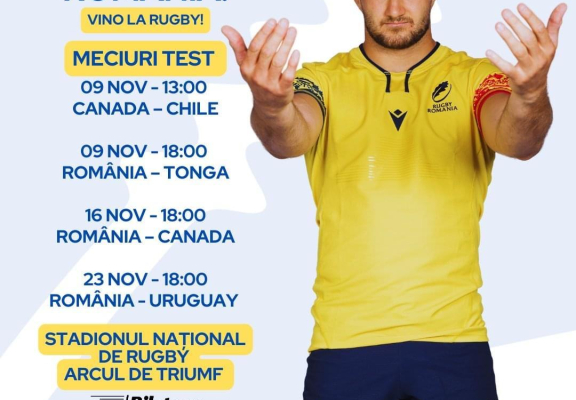 Hai la meciurile Naționalei din noiembrie! Hai România! 🇷🇴 🏉