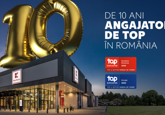 Kaufland ocupă poziția de „Angajator de Top” și în 2025 pentru al 10-lea an consecutiv în România