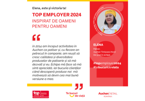 Top Employer 2024: Elena, este și victoria ta!