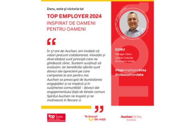 Top Employer 2024: Doru, este și victoria ta!