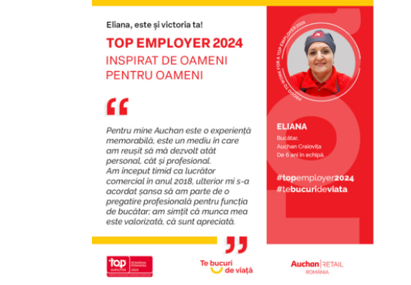 Top Employer 2024: Eliana, este și victoria ta!