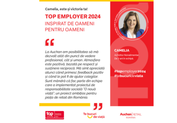 Top Employer 2024: Camelia, este și victoria ta!