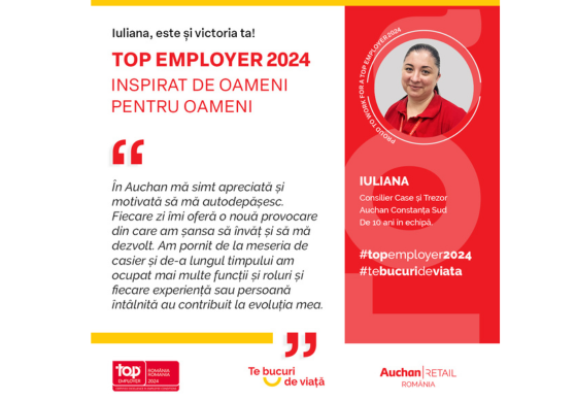 Top Employer 2024: Iuliana, este și victoria ta!