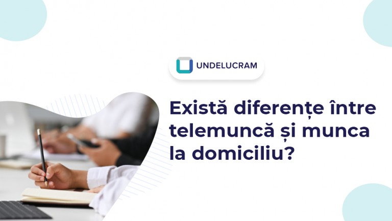 Există diferențe între telemuncă și munca la domiciliu?