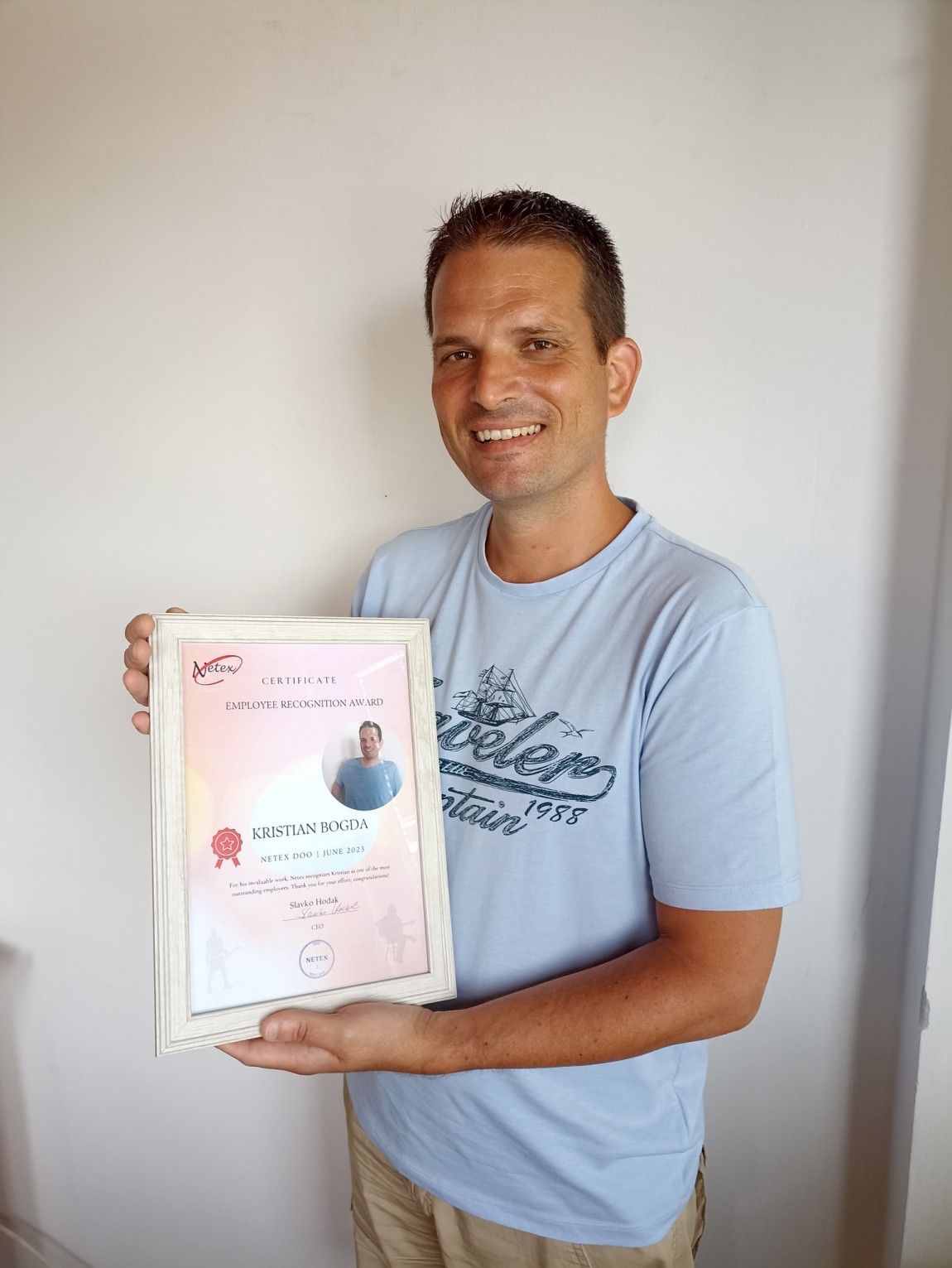 🎉🌟 Celebrating an Extraordinary Achiever! 🌟🎉  We are thrilled to announce the Netex Employee Recognition Award recipient: Kristian Bogda, from Novi Sad, Serbia! 🏆🎉👏  He has proven time and time again his unwavering dedication, outstanding performance, and Netex Romania
