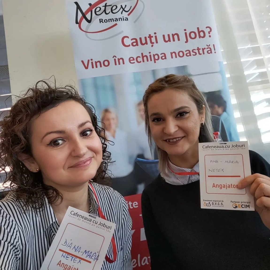 Colegele nostre de la Oradea au participat la Cafeneaua cu Joburi. Fetele au spus ca le-a placut foarte mult. Tu ai fost ca sa le cunosti? Netex Romania