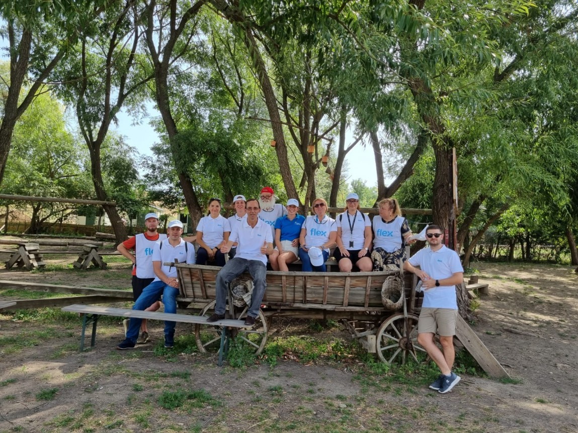 Voluntarii Flex de World Humanitarian Day 2022 Flex Romania